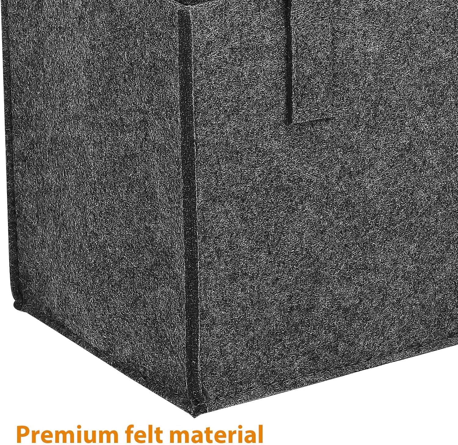 OSOLADY 4Pcs Thick Felt Wine Bottle Tote Bag Carrier with Sturdy Handle for Travel Camping Picnic Soft Felt Storage Handbag Medium Grey Wine Storage Bags image number 3