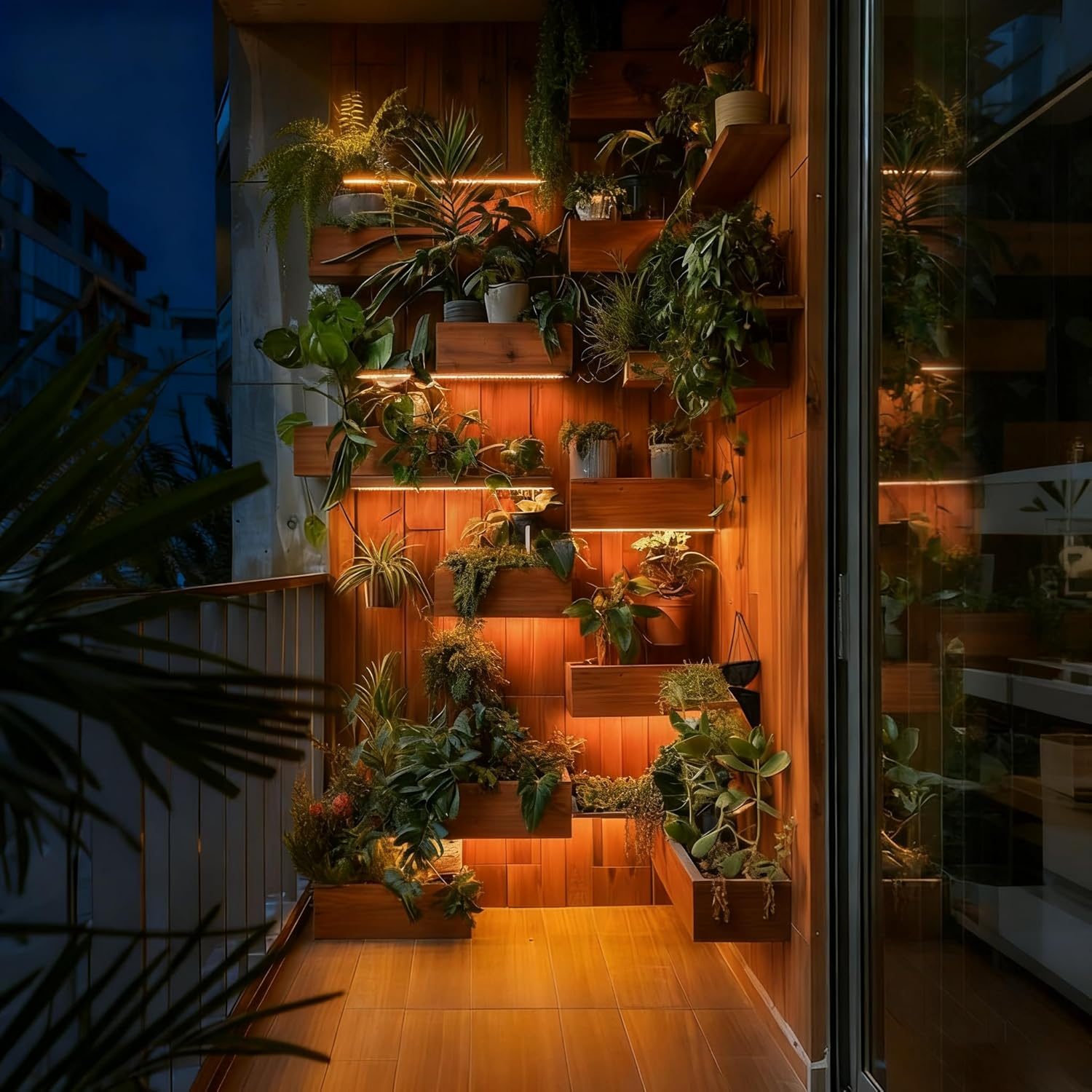 Plant Lamp, 40W Slim Indoor Grow Light with Full Spectrum Leds - Programmable Timer & 10-Level Brightness for Healthy Plants (4-Pack) image number 5