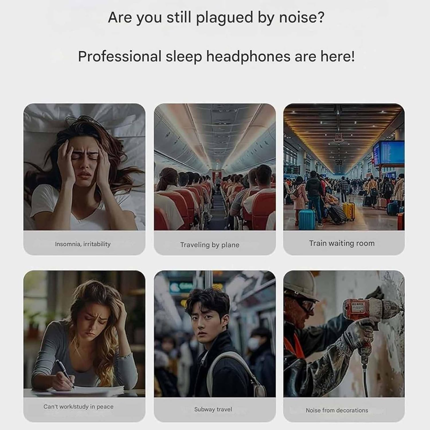 Noorasleep Snooze Pods Pro, Noora Sleep Earbuds, Snoozepods Pro - Bluetooth Sleepbuds, Micro Sleep Earbuds for Side Sleepers, Soft and Snug Fit, with Smart Case (White*2) image number 3