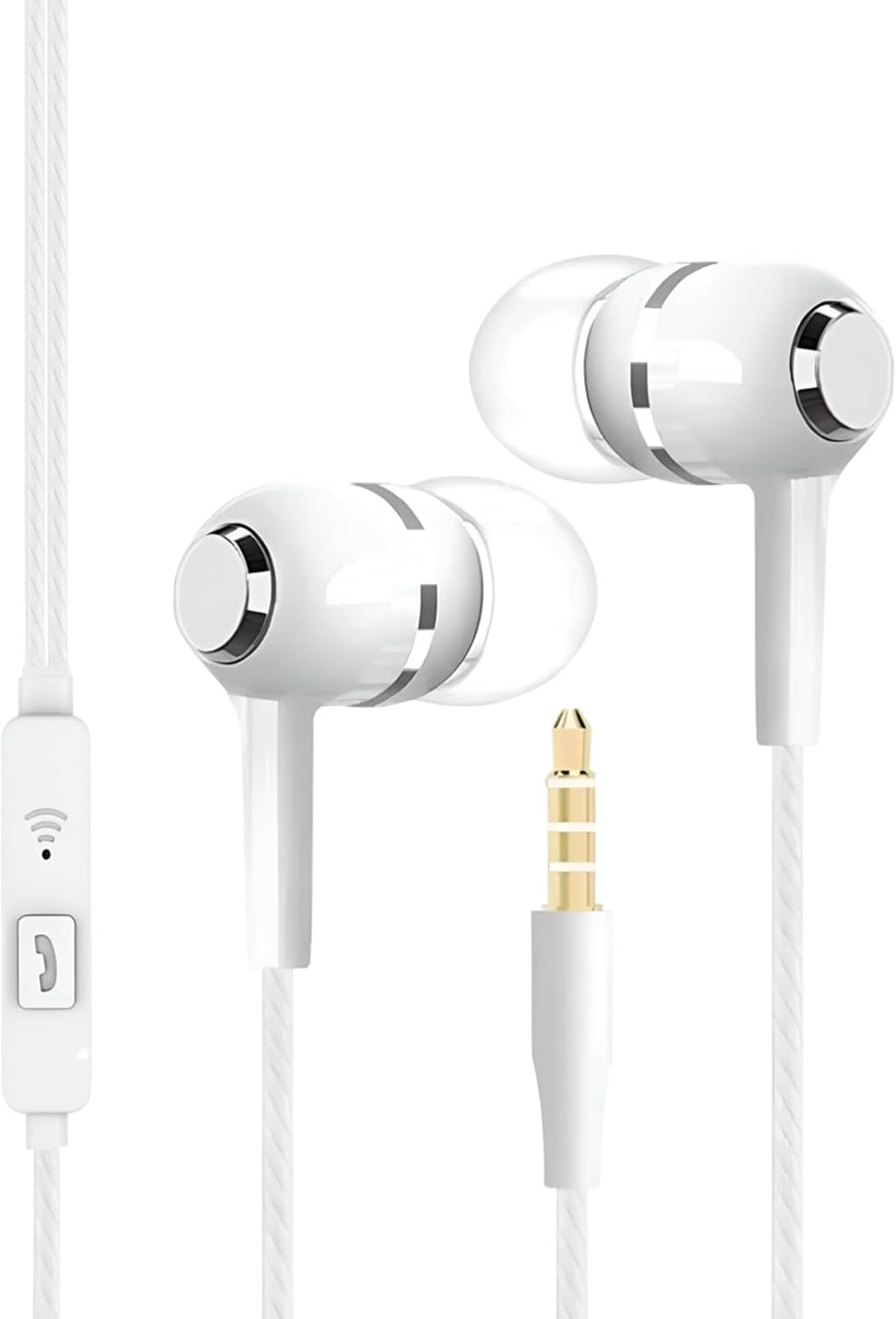 In Ear Headphones, Ear Phones with Cord, 3.5Mm Bass Boost Corded Earphone for Game Travel Airplane Workout School Music