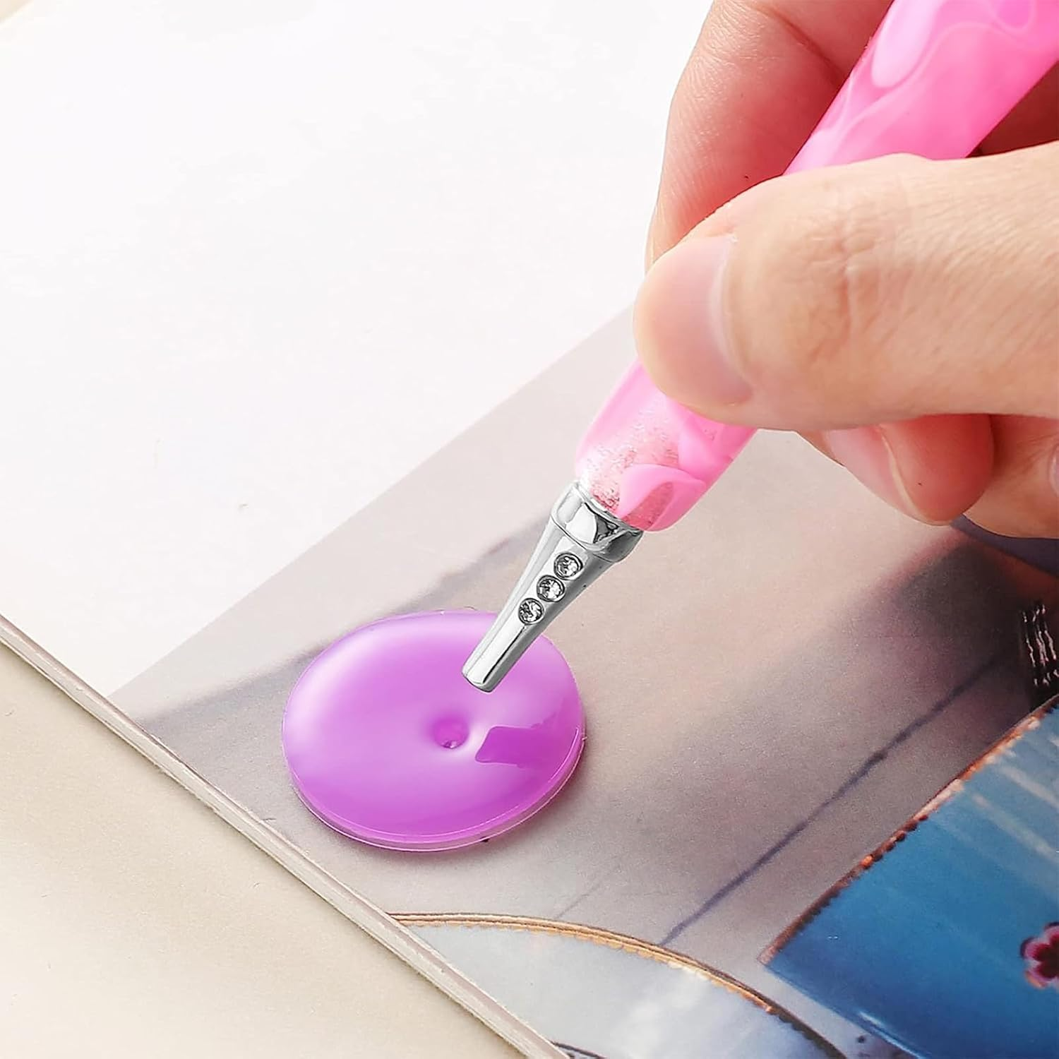 Diamond Painting Pen Kit Stainless Steel Metal Pen Tips Kits(34Pcs),3Pcs Diamond Art Pens 5D Diamond Painting Tools for DIY 5D Diamond Painting image number 1