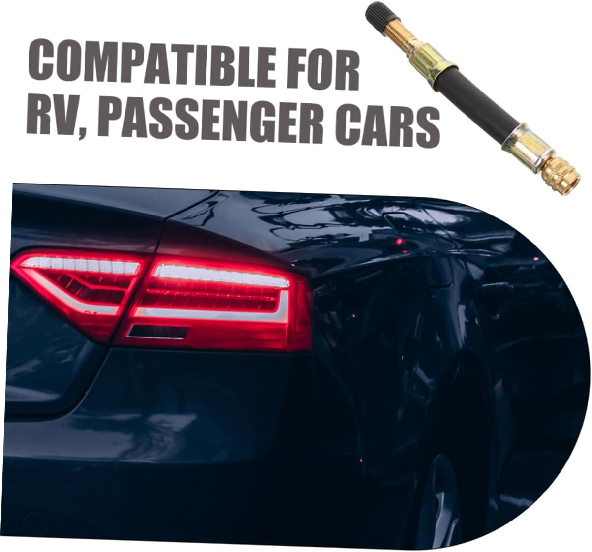 MAGICLULU Tire Valve Stem Extension 120Mm Dual Wheel Air Valve Extender for Car Automotive Motorcycle Accessories Compatible with Truck and Suv image number 5