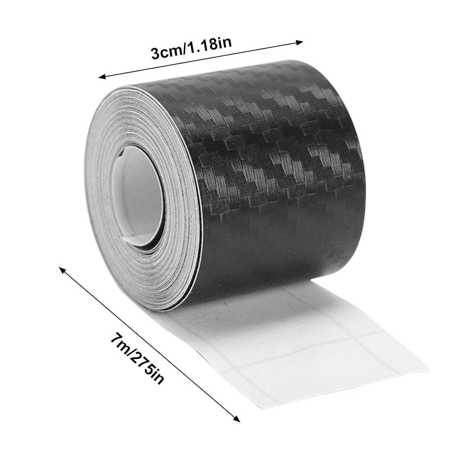 Carbon Fiber Film | Film Wrap Detailing Tape Stickers | Waterproof -Adhesive Twill Weave Sheet Sticker, Anti-Scratch Sticker for Car Dashboard, Bumper Swan-Au image number 2