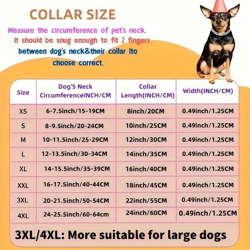 Diamond Cuban Link Dog Collar,15Mm Wide Metal Necklace with Crystal Accents,Adjustable Gold Chain Collar for Small, Medium, and Large Dogs and Cats(16 Inch) image number 1