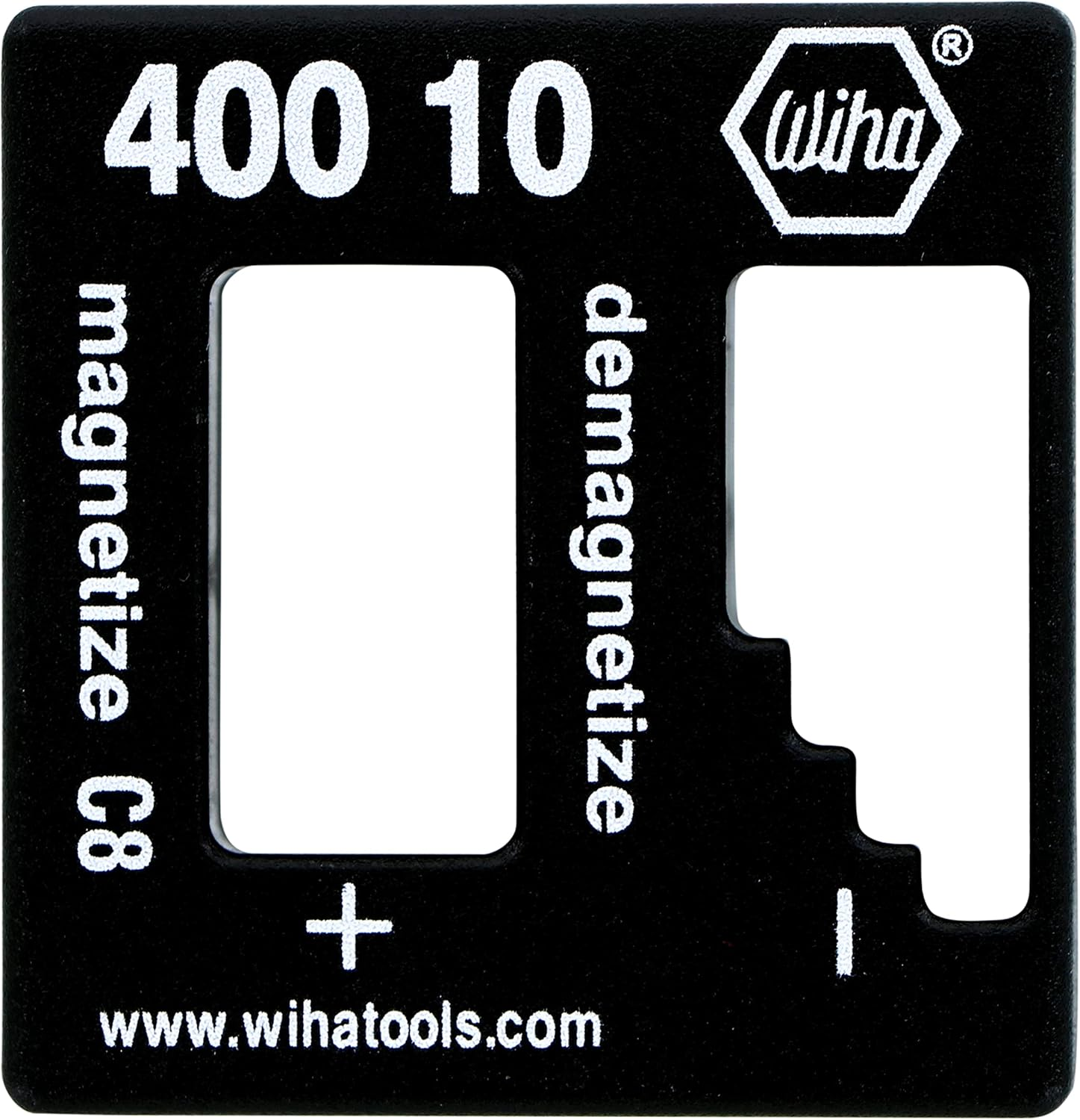 Wiha Magnetizer Demagnetizer, 2X2X1, Black, Flat Head, Magnetic Tip image number 2