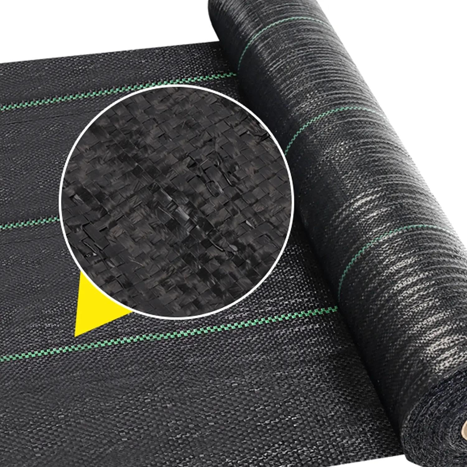 1PCS (2Mx30M) Heavy Duty Weed Barrier Fabric | Woven Weed Control Mat, UV Resistant Landscape Ground Cover for Garden, Pathways, Driveways | Breathable & Durable Weed Mat