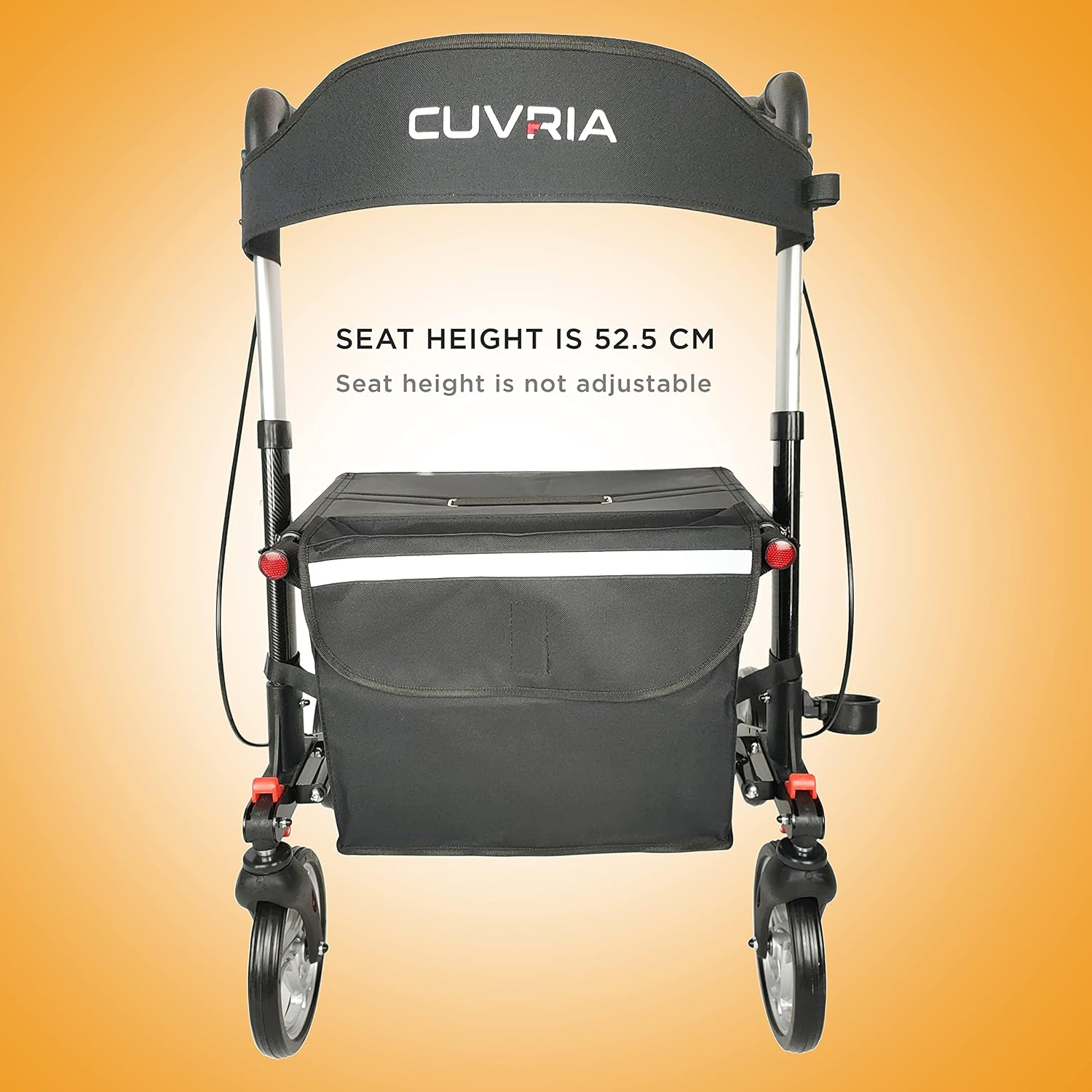 Australia Rollator|4 Wheel Walkers with Seat and Brakes for Seniors, Rollator Walker with Seat, Backrest, Basket, Large Wheels- Easy Folding Senior Walker Lightweight Mobility Walking Aid for Adult image number 5