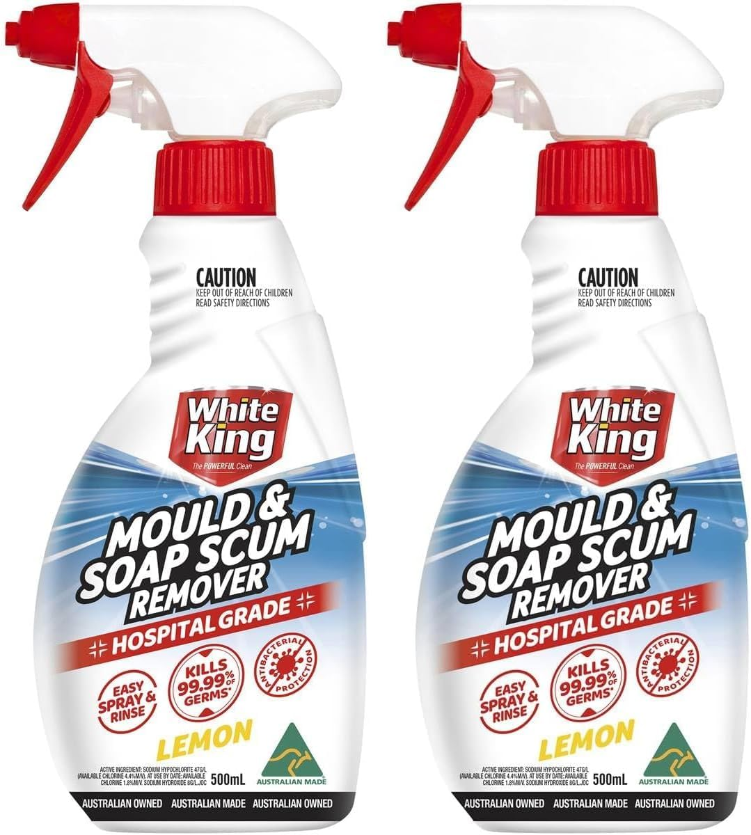 White King Mould & Soap Scum Remover Spray 500 Ml