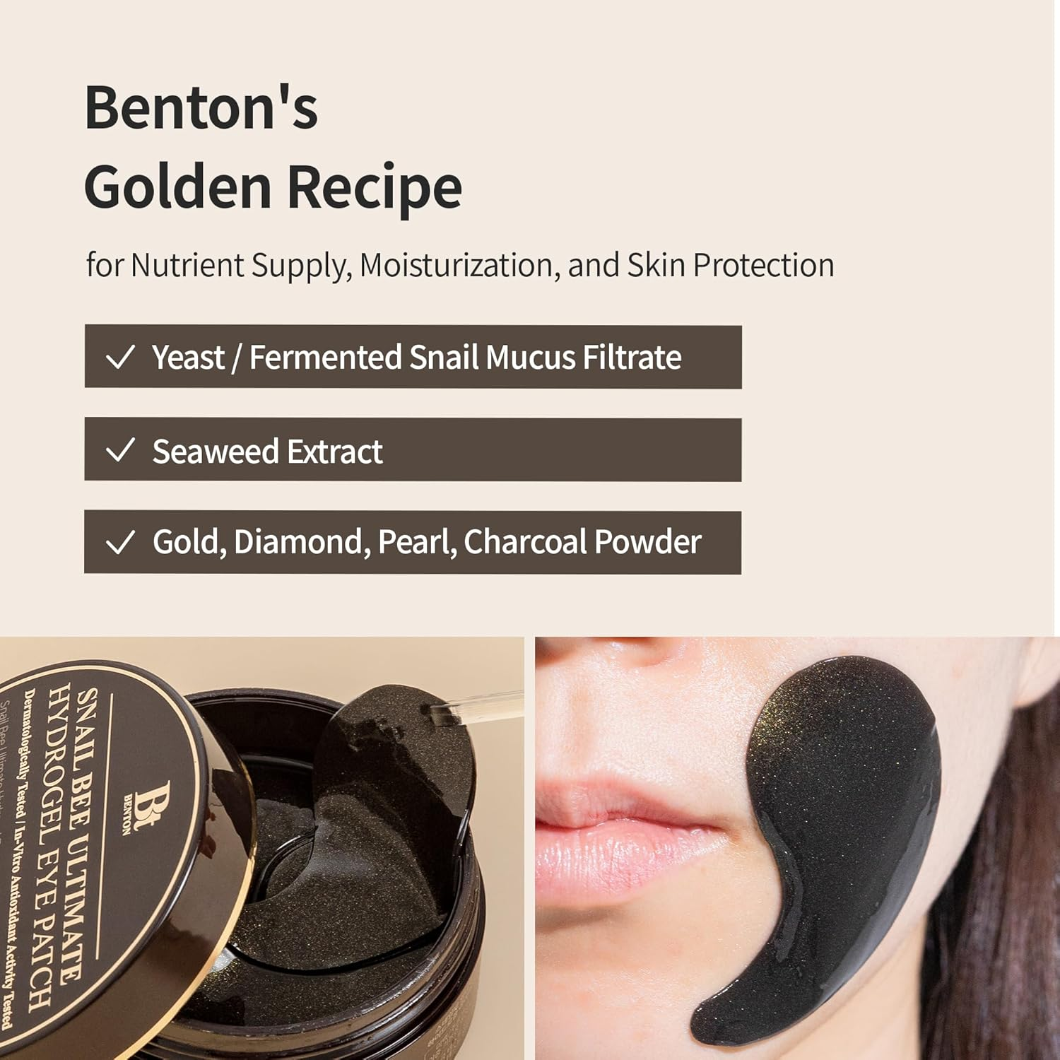 BENTON Snail Bee Ultimate Hydrogel Eye Patch image number 4