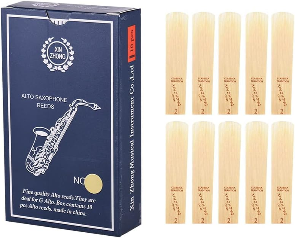 Normal Level G Alto Saxophone Sax Reeds Strength 2.0 for Beginners, 10Pcs/ Box Strength 2.0 image number 2