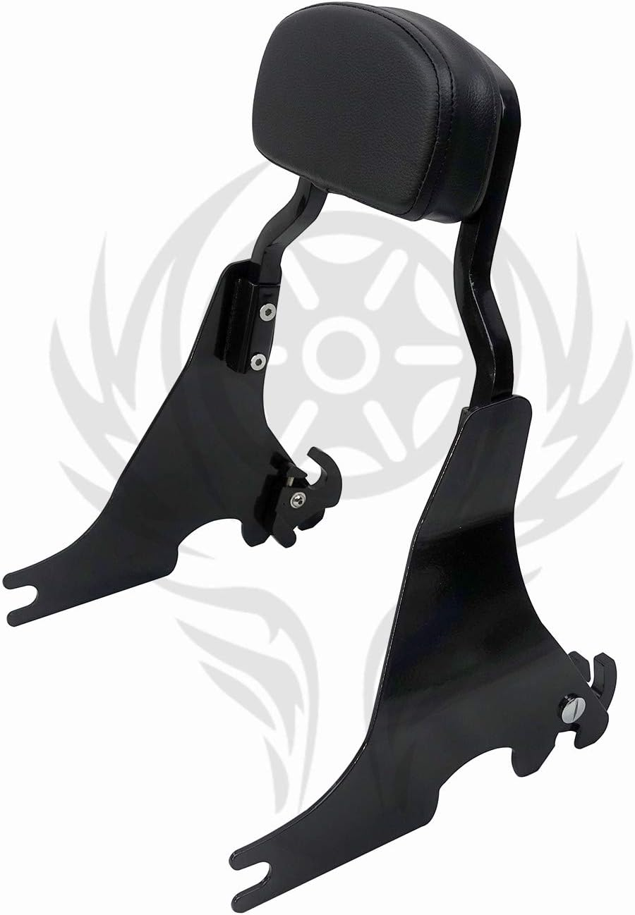 Detachable Sissybar for Harley Sportster XL 883 1200 Forty Eight Chop Style 2004-2020 (Gloss Black) image number 2