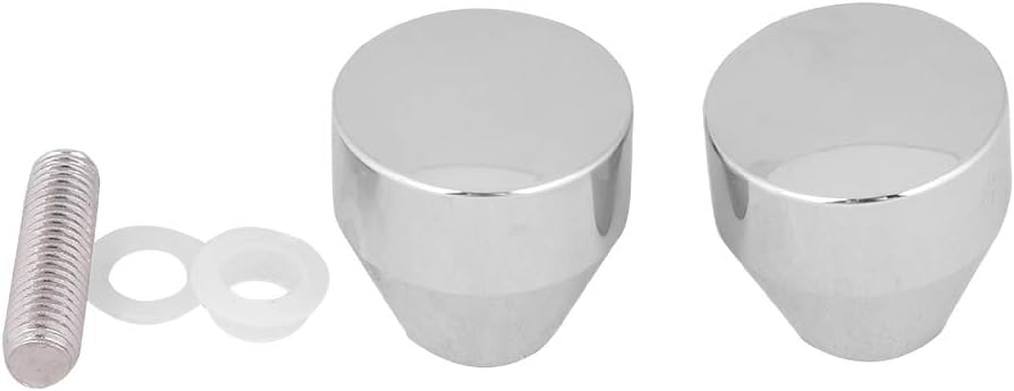 Alvinlite Shower Door Knob Home Hotel Bathroom Back to Back Groove Chrome Plated Handle Pull Door Opener(Style#1) - Style1 image number 4