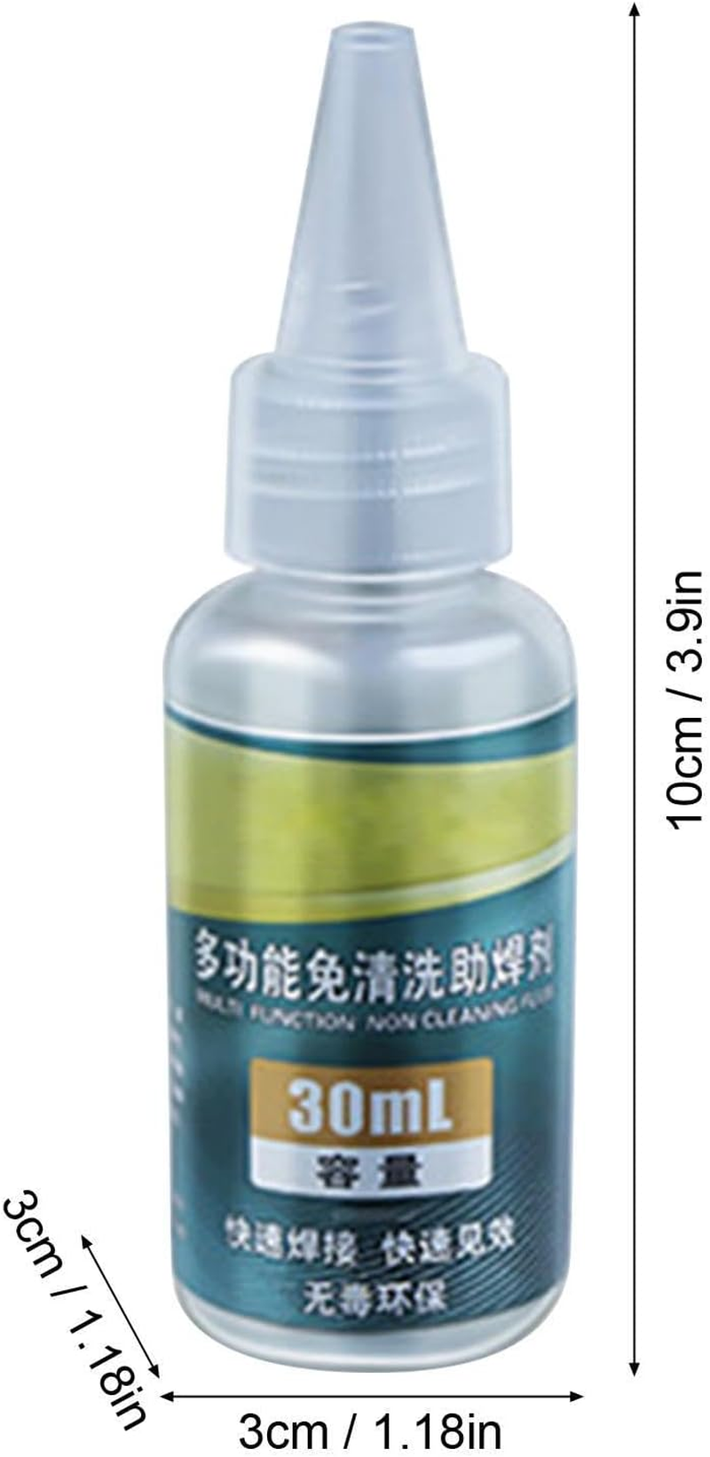 Stainless Steel Flux &ndash; Quick Welding Paste | Multifunctional Acid Solder Liquid | Efficient Removal Enhancer | 30Ml Safe Odorless Formulation | Galvanized Nickel Stainless Soldering image number 3