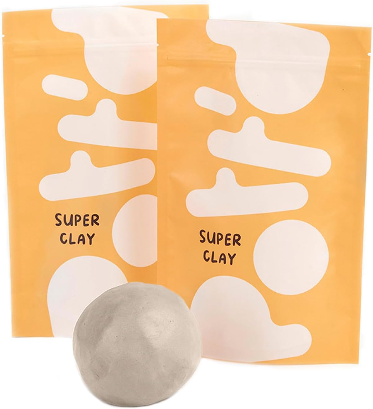 Pott'D&trade; Extra Pack of Premium Air-Dry Clay (1Kg) - Pottery for Beginners, Air Dry Modelling Clay, Adult Pottery Kit