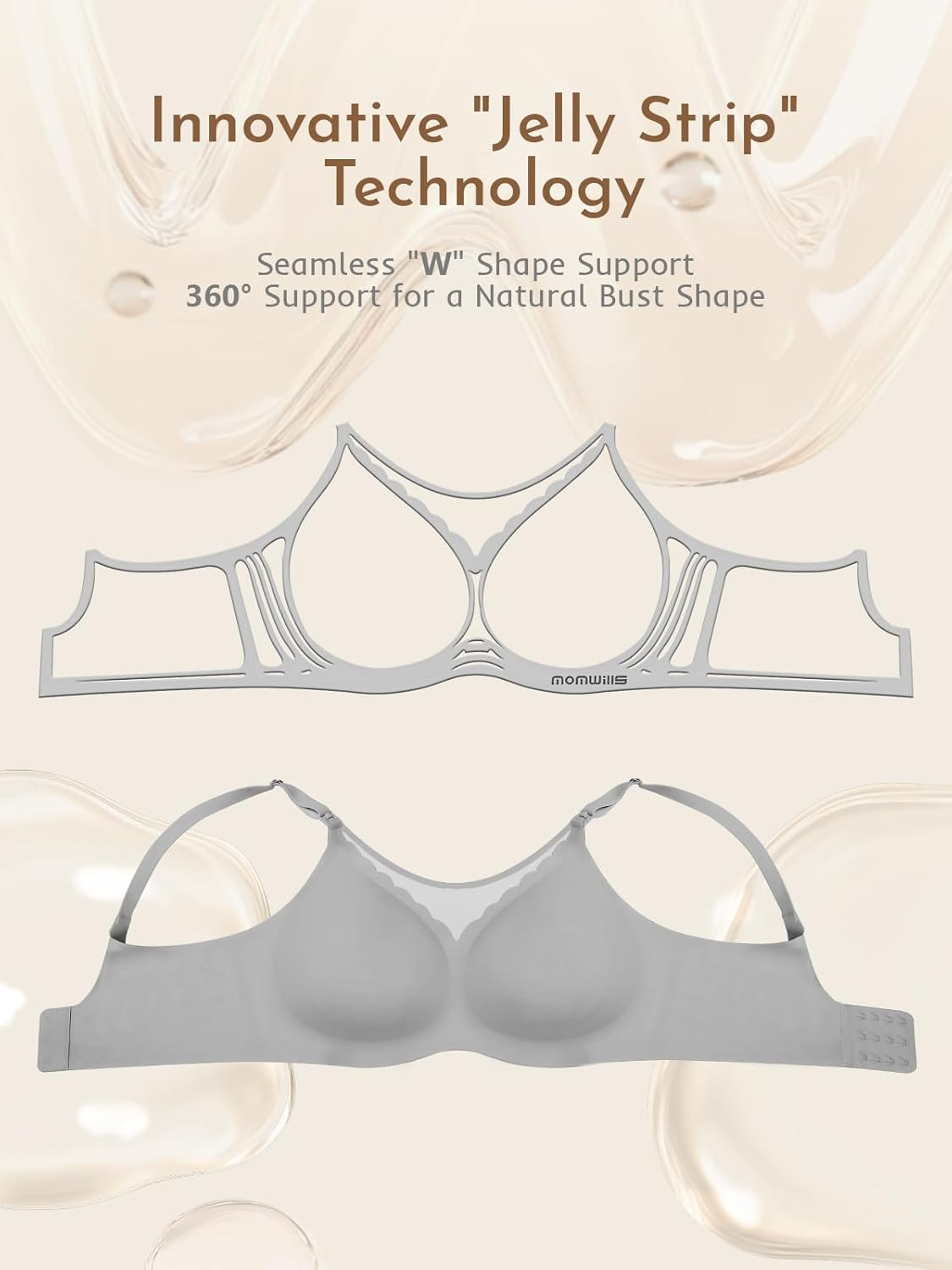 Nursing Bras for Breastfeeding, Seamless Ultra Comfort Breathable Maternity Bras, Natural Shape Pregnancy Bras image number 3