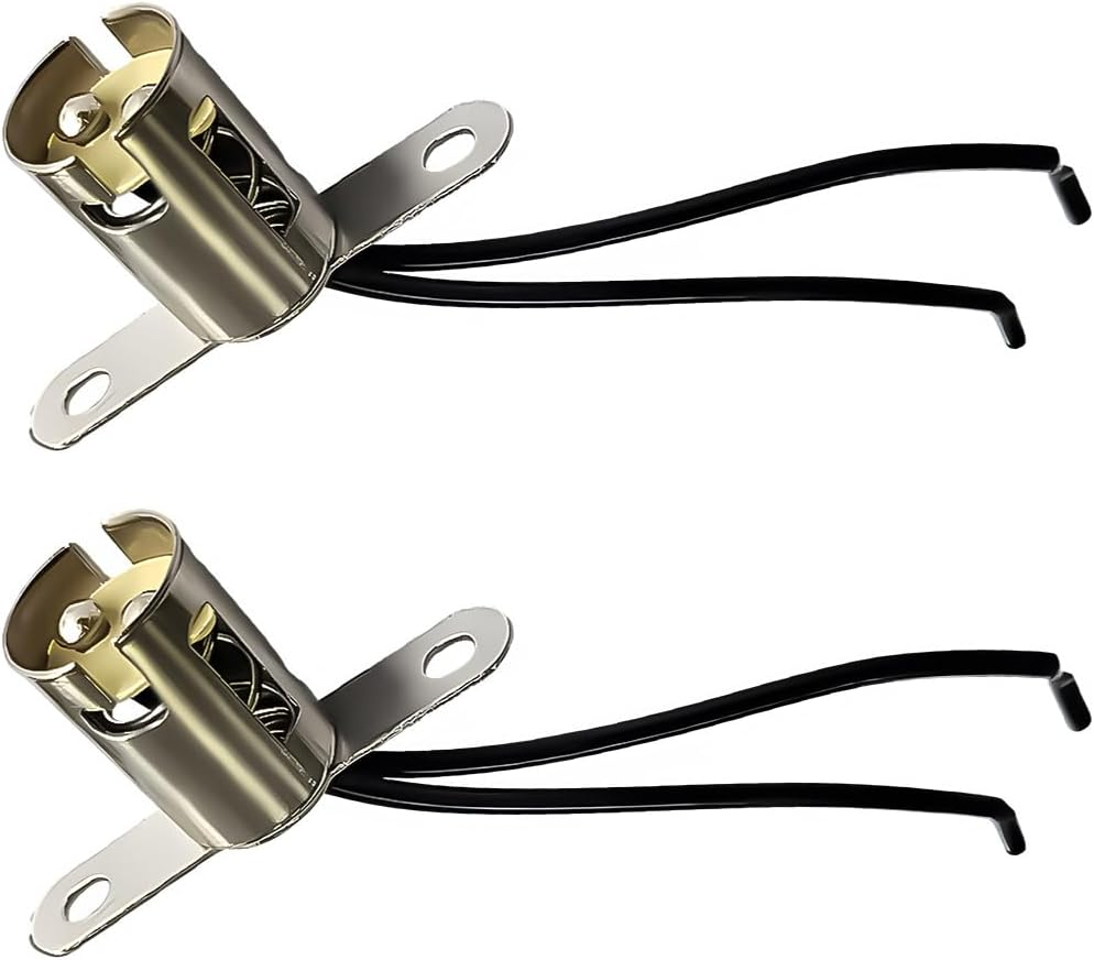 2 PCS Car Bulb Socket, BAY15D 1157 LED Light Bulb Snap-In Socket Holder with Wire Connector, Automotive Bulb Socket Adapter for Brake Lamp Turn Signal Light, Car Accessories
