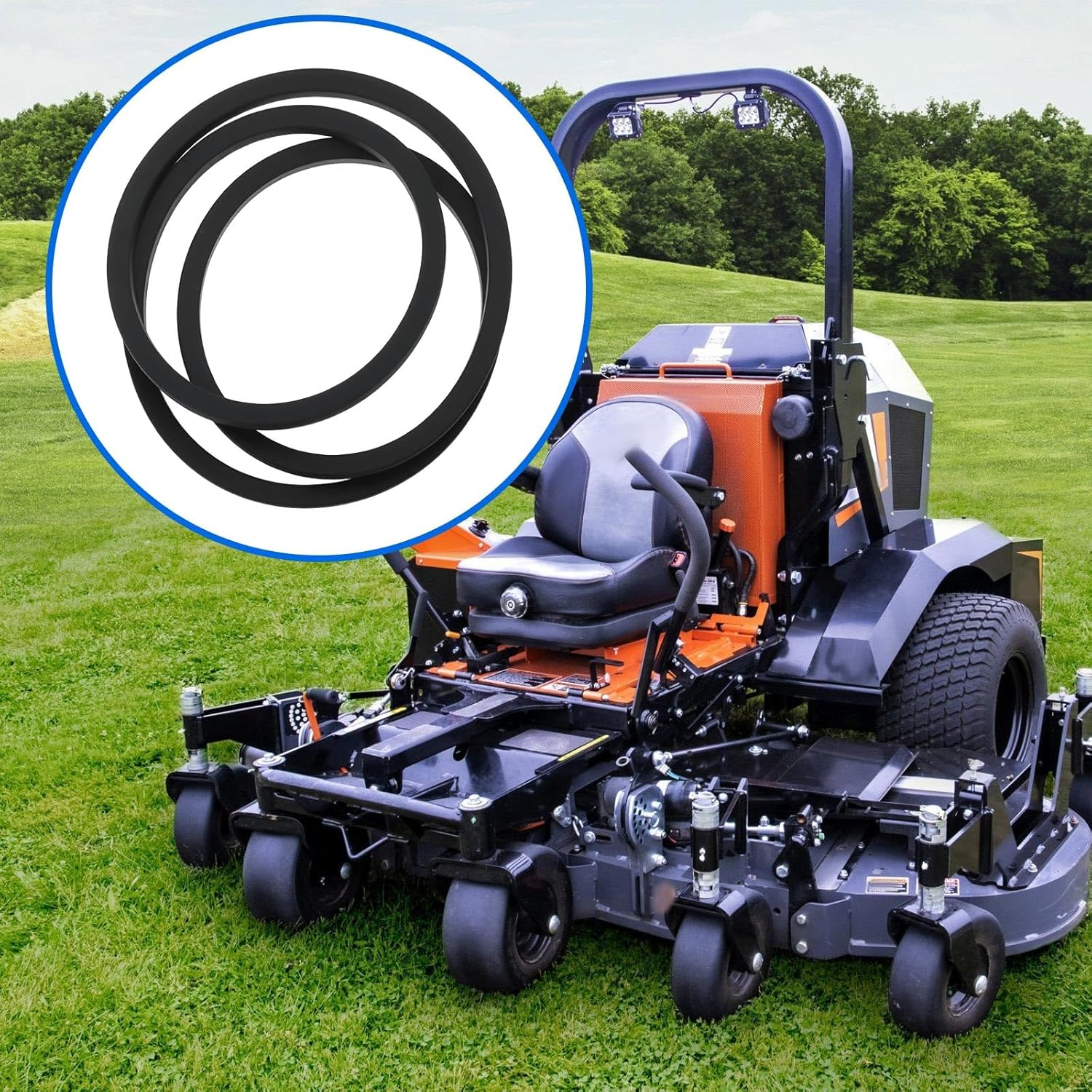 Mower Deck Drive V-Belt 037X57MA 37X57 Compatible with Ride-On Mower 1300X13Mm image number 2