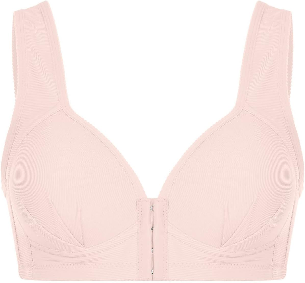 Maternity Bra plus Size Strapless Backless Push up T Shirt Bras for Women Wireless Multi Pack Womens Front Fastening Non Wired Comfort White Bralettes Ped Ladies Underwired image number 3