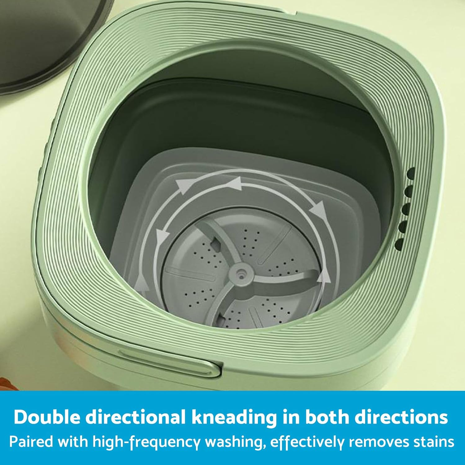 MAX COOL 11L Portable Washing Machine Foldable Washer Deep Cleaning Perfect for Office, Camping, Traveling (Purple) image number 1