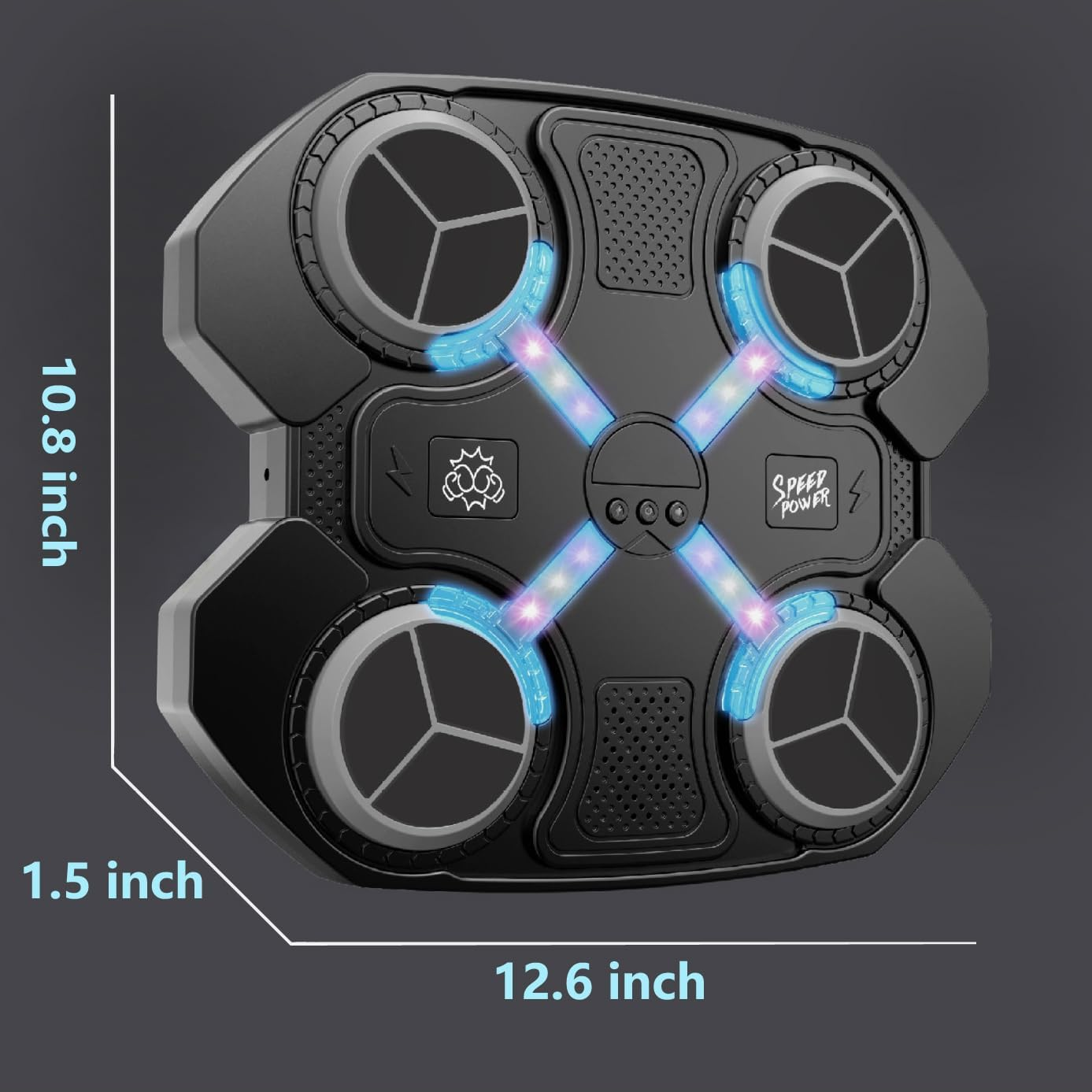 Music Boxing Machine, Rechargeable Boxing Equipment Wall Mount, Home Smart Boxing Target Workout Machine, Electronic Focus Agility Training Digital Boxing for Kids and Boy image number 1