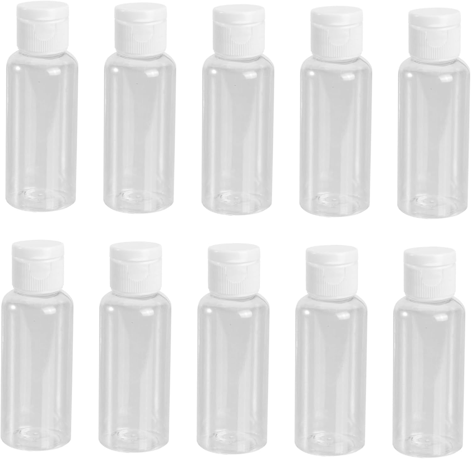 Minkissy 10-Pack 50Ml Travel Empty Plastic Bottles with Lid Leakproof Sample Containers for Cosmetics Travel Accessories for Personal Care Random Color image number 4