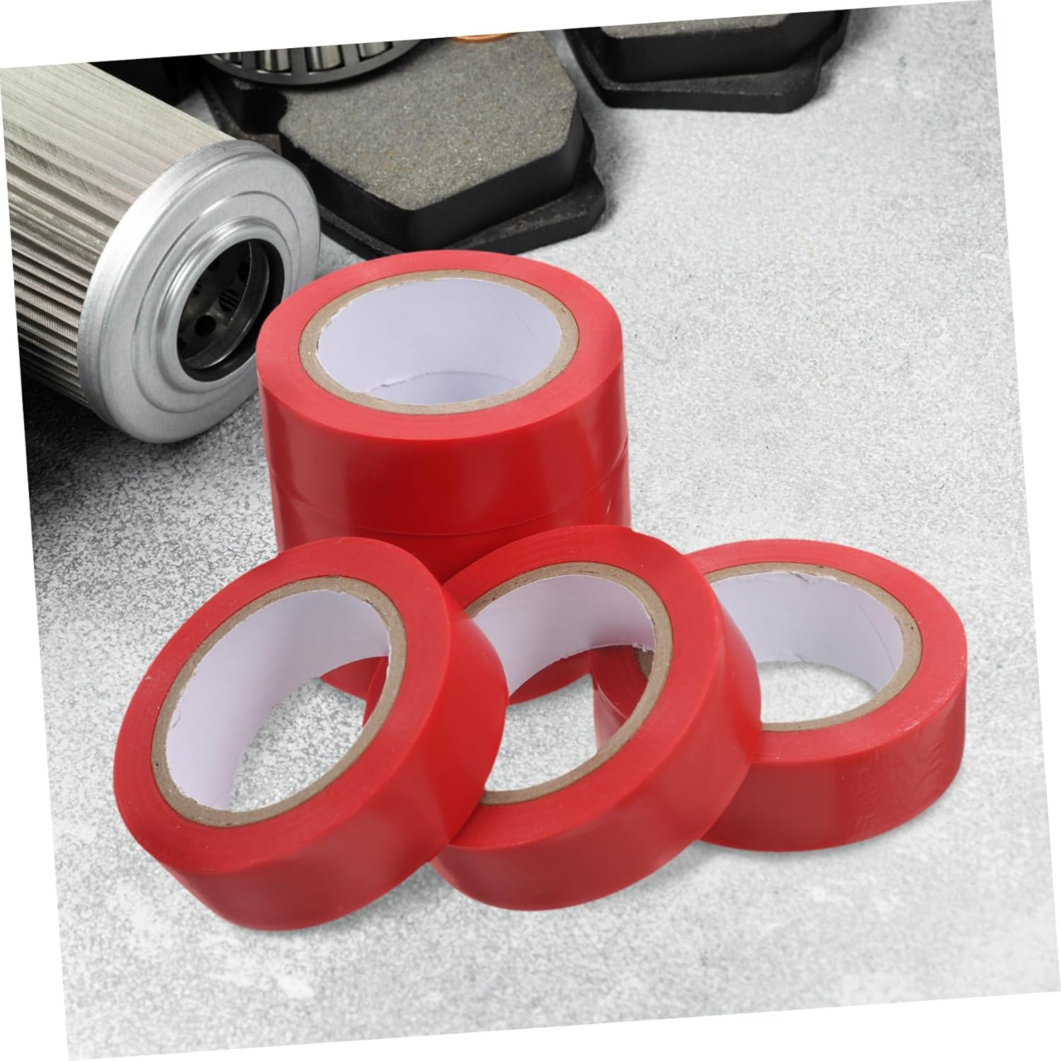 Homoyoyo 6Rolls Flexible Electrical Tape for Wire Harness Wide Tape for Home Repair High-Temperature Resistance Mask Glue Suitable for Outdoor Indoor Use image number 3