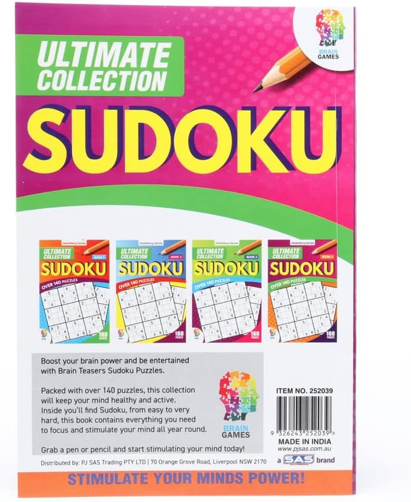 4 Books X 160 Questions Office Central Sudoku Activity Books, More than 140 Puzzles for Adults, Beginners to Experts Stimulating for the Mind, Helps Further Develop Problem Solving Skills, over 140 Puzzles per Book image number 4