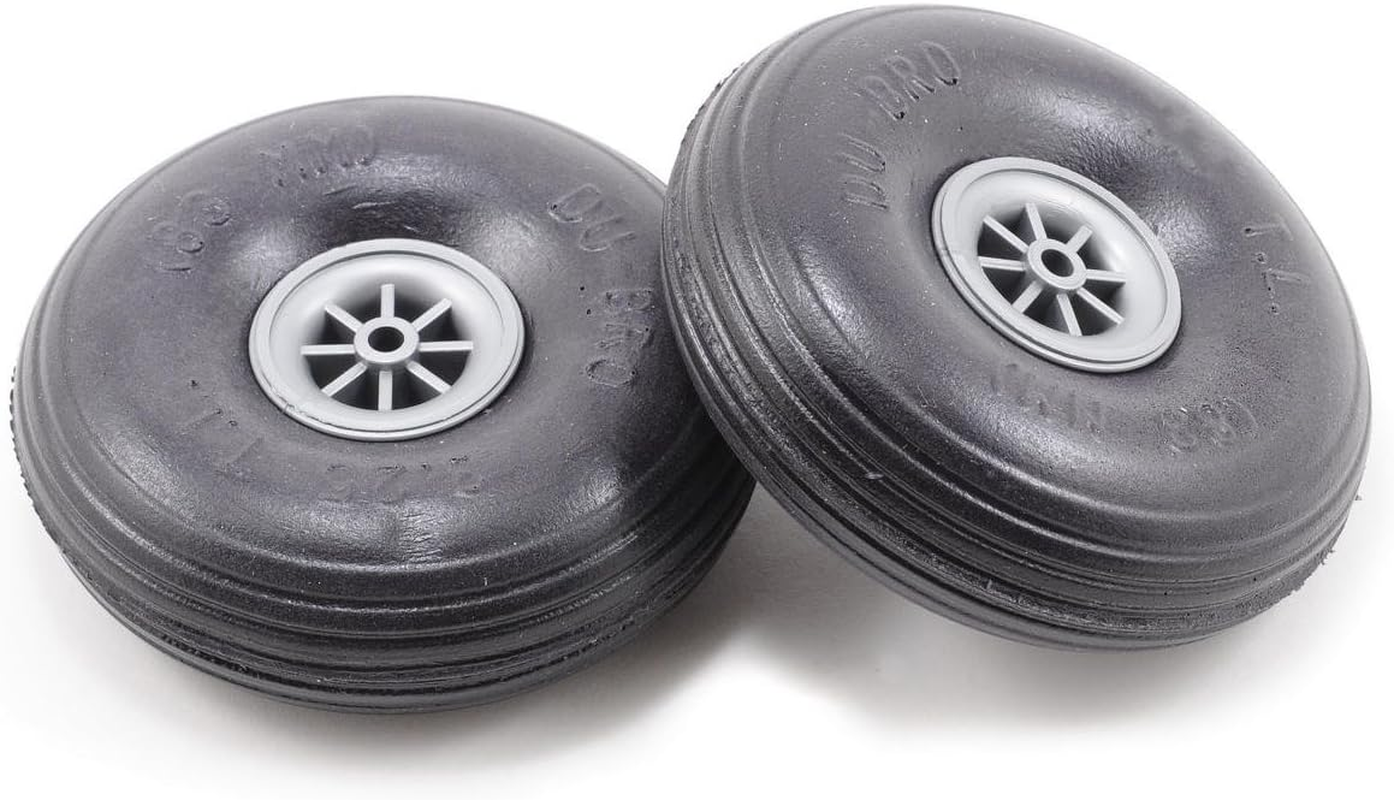 Du-Bro 275TL 2-3/4" Diameter Treaded Lightweight Wheel (2-Pack) image number 1