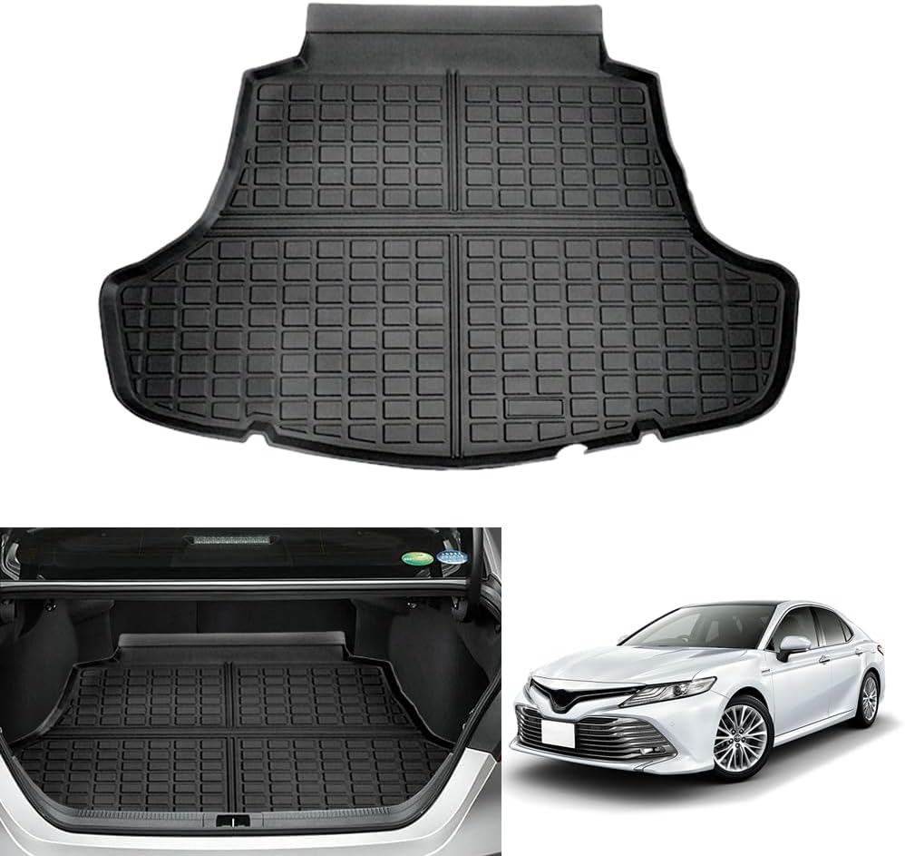 Cargo Liner Mat for Nis-San X-Trail Xtrail T32 2013-2022 Modal 3D Foldable Pattern All Weather Trunk Mat for Rear Cargo Liner Heavy Duty Boot Liner Luggage Tech Flexible Waterproof Durable image number 2