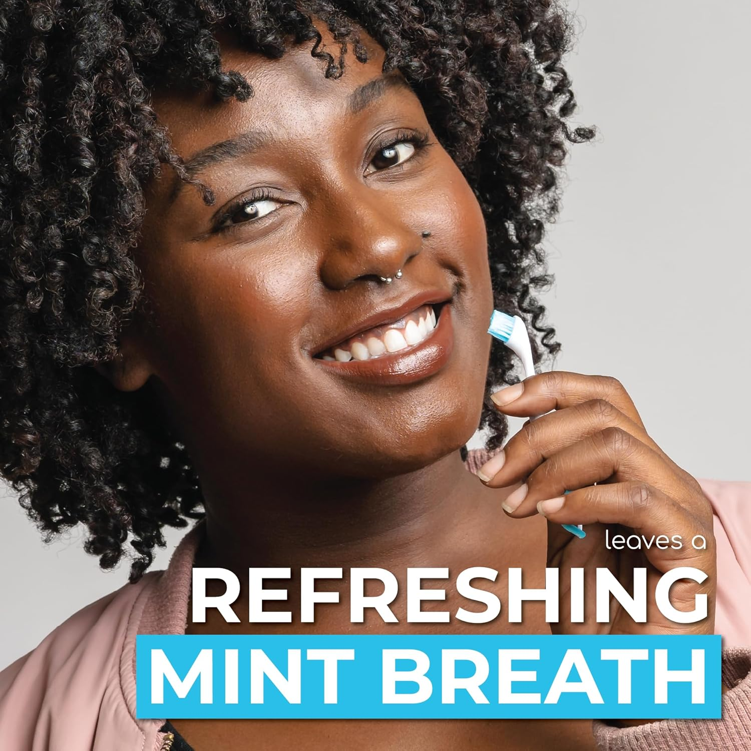 Brushee - the Evolution of Oral Care | 4-In-1 Tool (Paste + Brush + Floss + Pick) | Individually Wrapped | Disposable | Prepasted Travel Toothbrushes | Small Adult Toothbrush - (24-Pack) image number 3