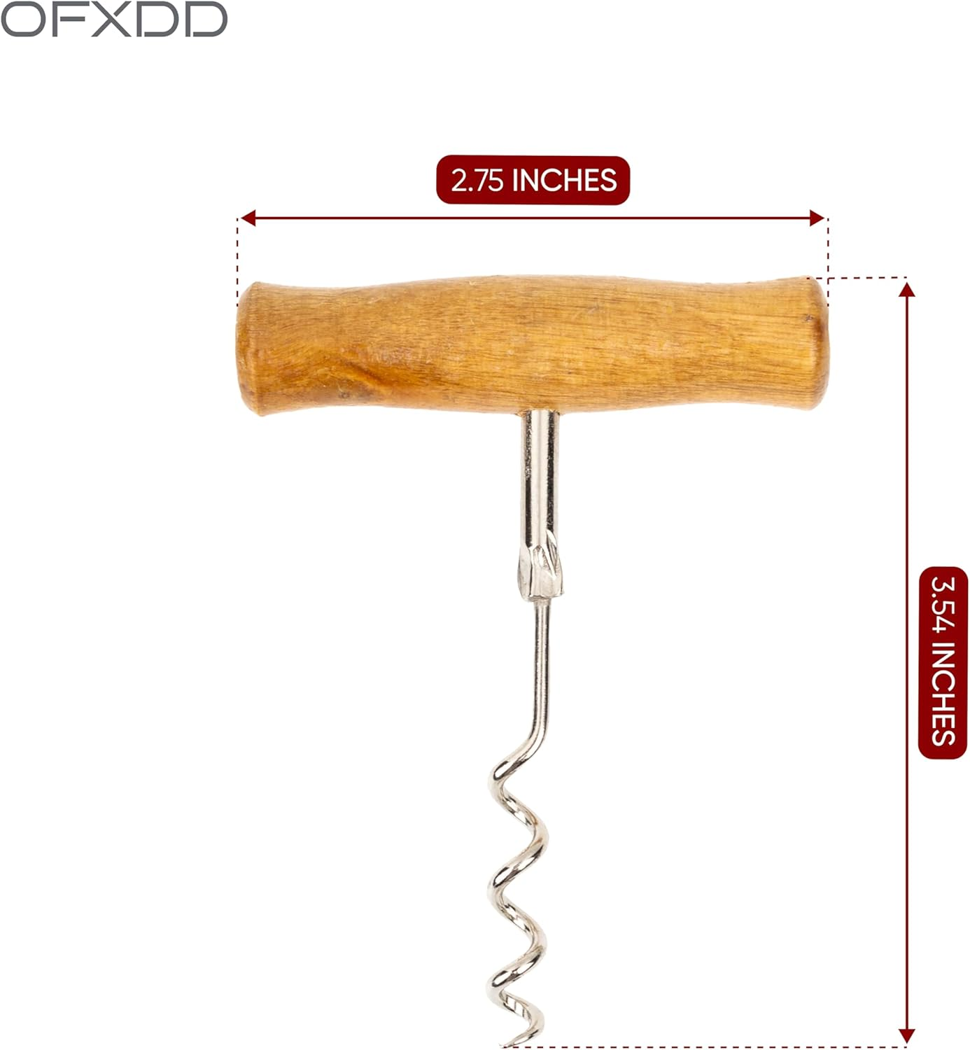 Heavy Duty Top Rated Cool Wooden Wing Corkscrew for Wine Bottle - Unique Luxury Girly Fun Wine Opener Accessories - Novelty Cork Remover for Bartenders image number 4