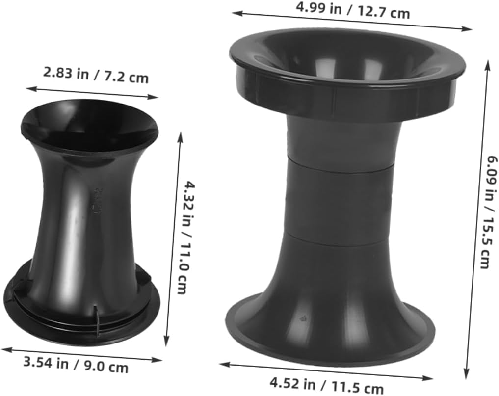LAPYAPPE 2Pcs Subwoofer Bass Tube Port Vent for Speaker Box System Aesthetic Design Easy Installation Bass Performance Compatible Various Models Black image number 3