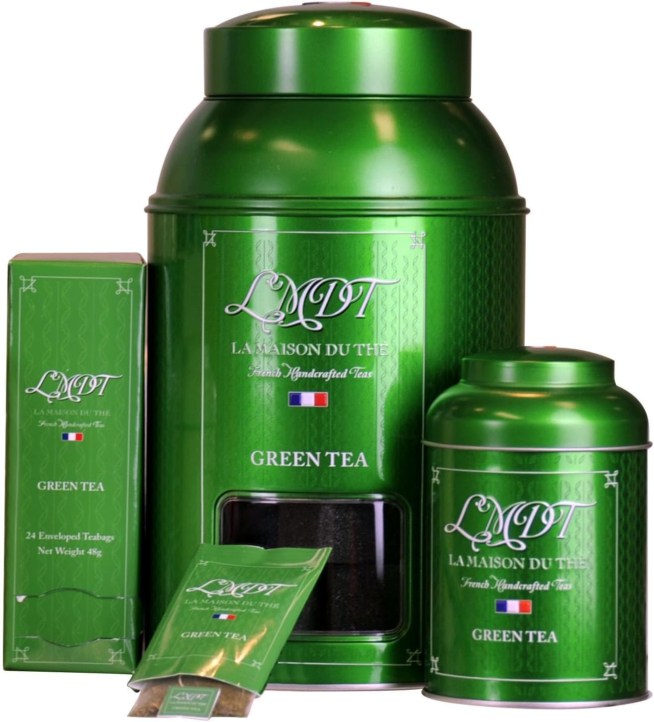 LMDT French Handcrafted Green Tea. Enveloped Teabags, 100 Count image number 5