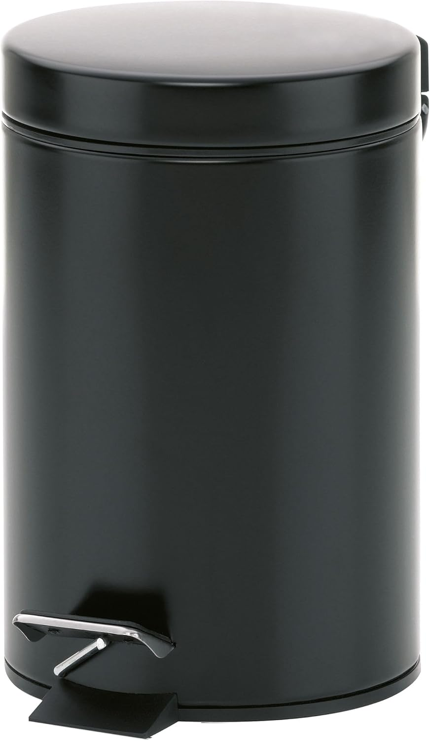 Kela Monaco Cosmetic Bin, 3 Litres, Metal Pedal Bin, Bathroom Bin with Inner Bucket and Carry Handle, Matt Cashmere Brown