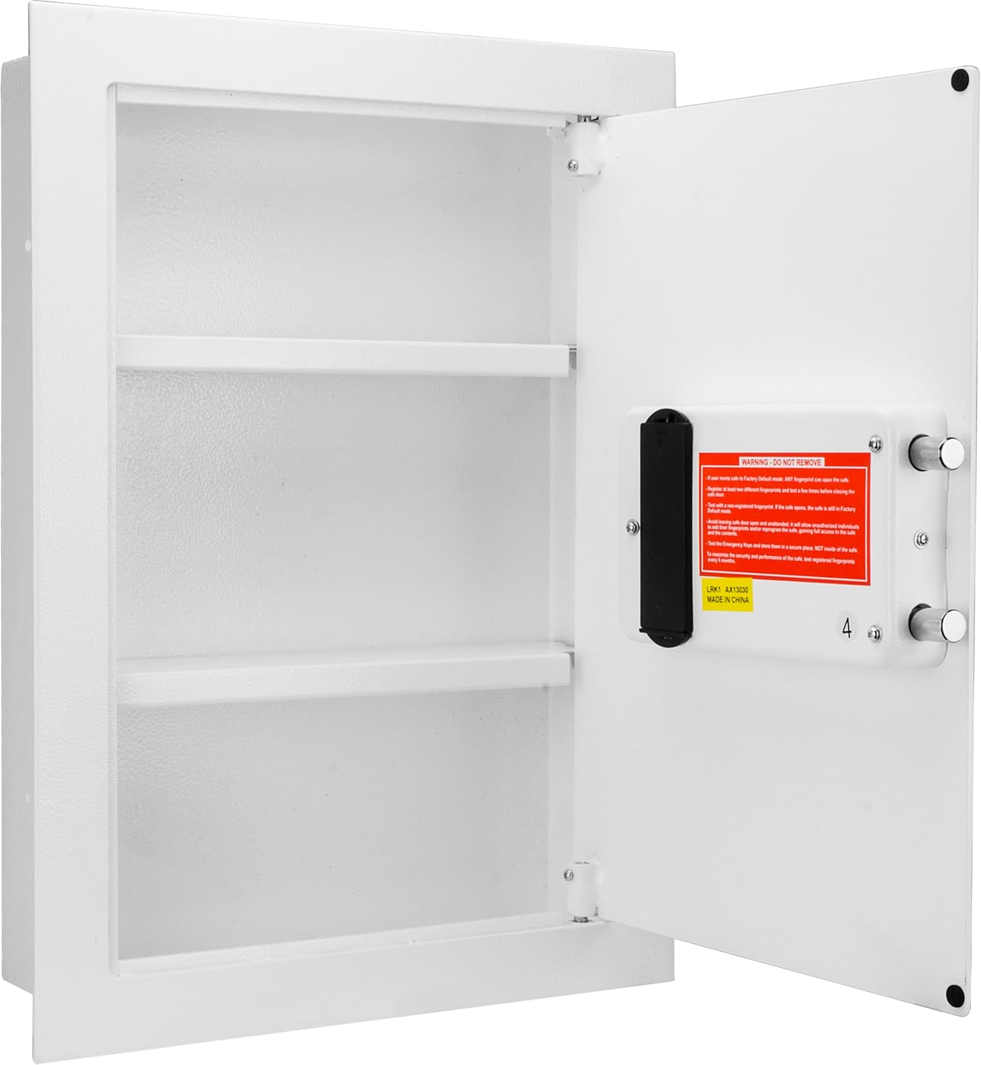 Barska Biometric Fingerprint Security Wall Safe 0.52 Cubic Ft image number 1