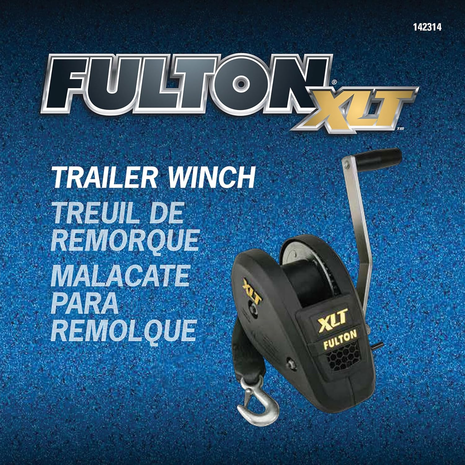 Fulton 142314 XLT Single Speed Winch with 20' Strap and Cover - 1800 Lbs. Capacity, 1 Pack, Black image number 6