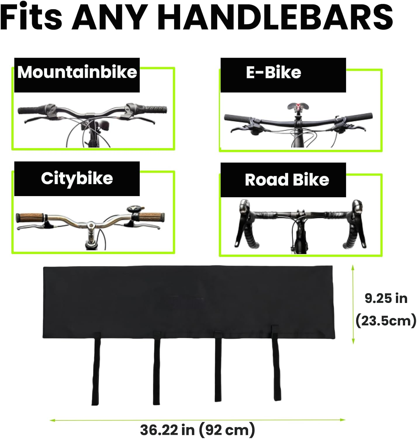 Besudo Handlebar Protective Cover for Ebike Transport Protection - Handlebar Protection Cover for Bicycle Handlebars - Bicycle Cover for Rear Carrier - Ebike Accessories as Handlebar Rain Cover -30-A image number 2