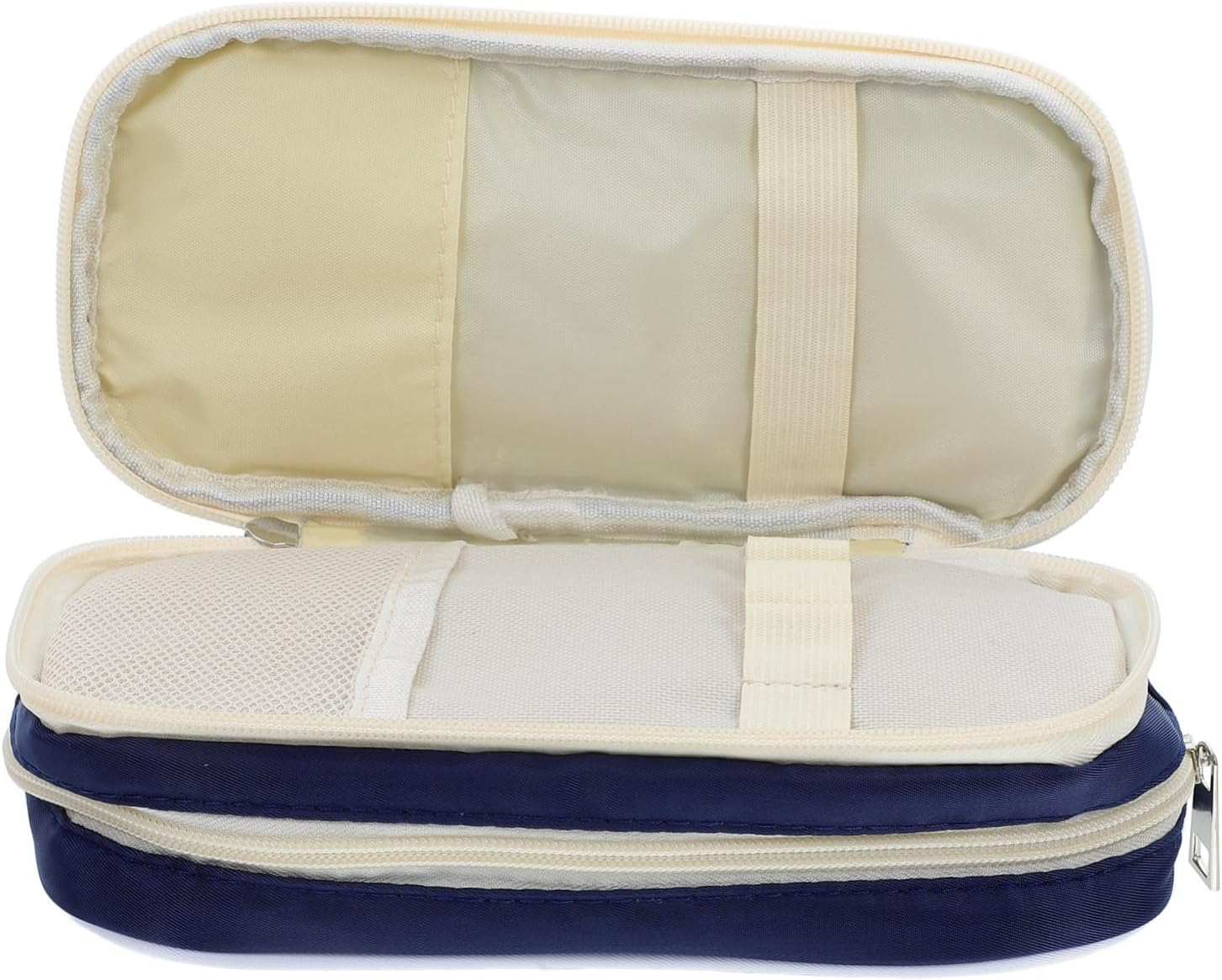 Parliky Stationery Storage Box Pencil Case Blue Desk Pencil Organizer Aesthetic