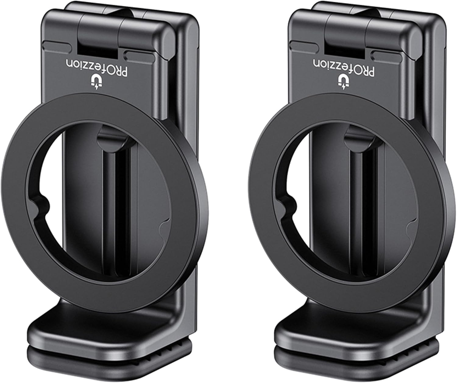 Profezzion Airplane Magnetic Phone Mount Holder, for Iphone 17 Pro Max Iphone 17 16 15 14 plus Handsfree for Seat Back Tray Table, Flexible 360&deg; Rotation, Must Have Travel Essential Accessory -White