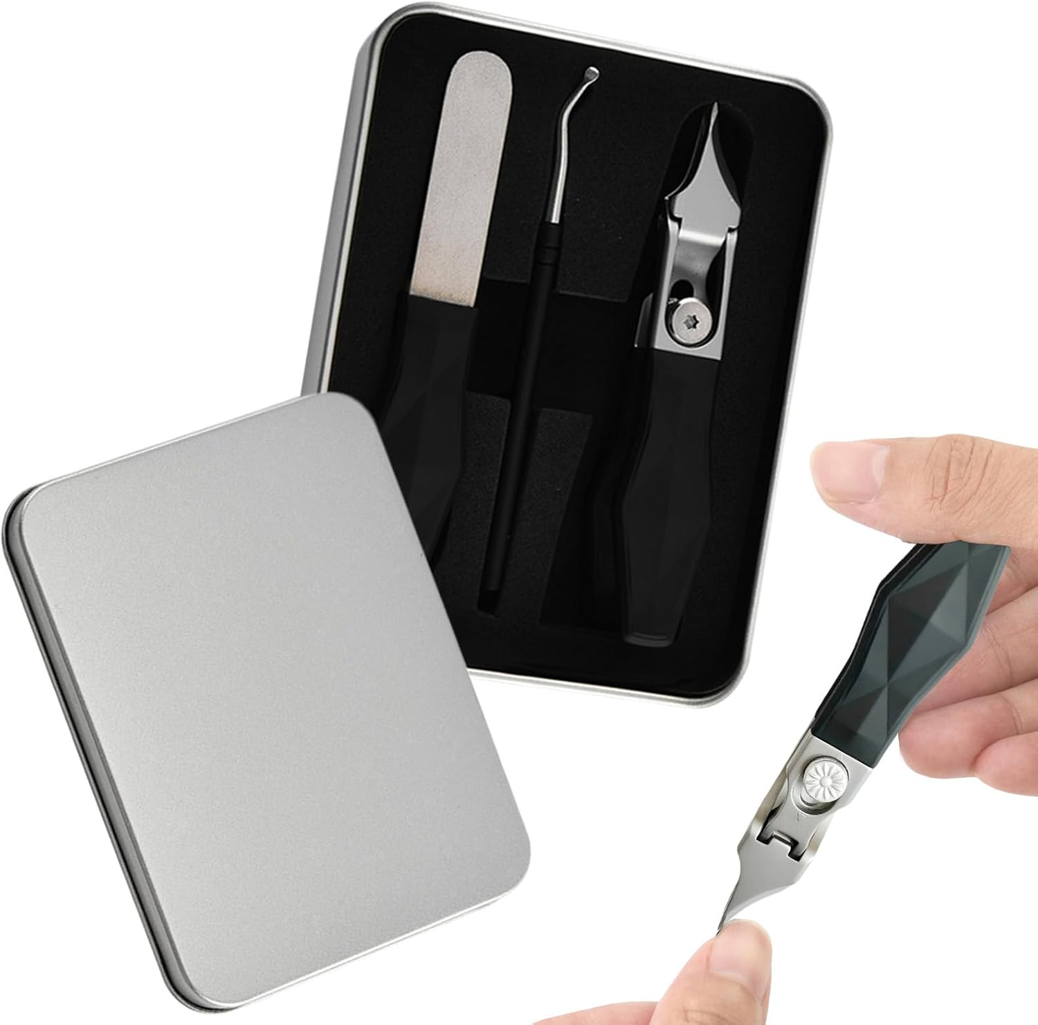 Toe Nail Clippers | Nail Clippers with Eagle Beak Angle - Trimmer Eagle Beak Beveled 1 Set for Thick Ingrown Cuticle Care Personal Care Beauty Manicure Women Men Children image number 3