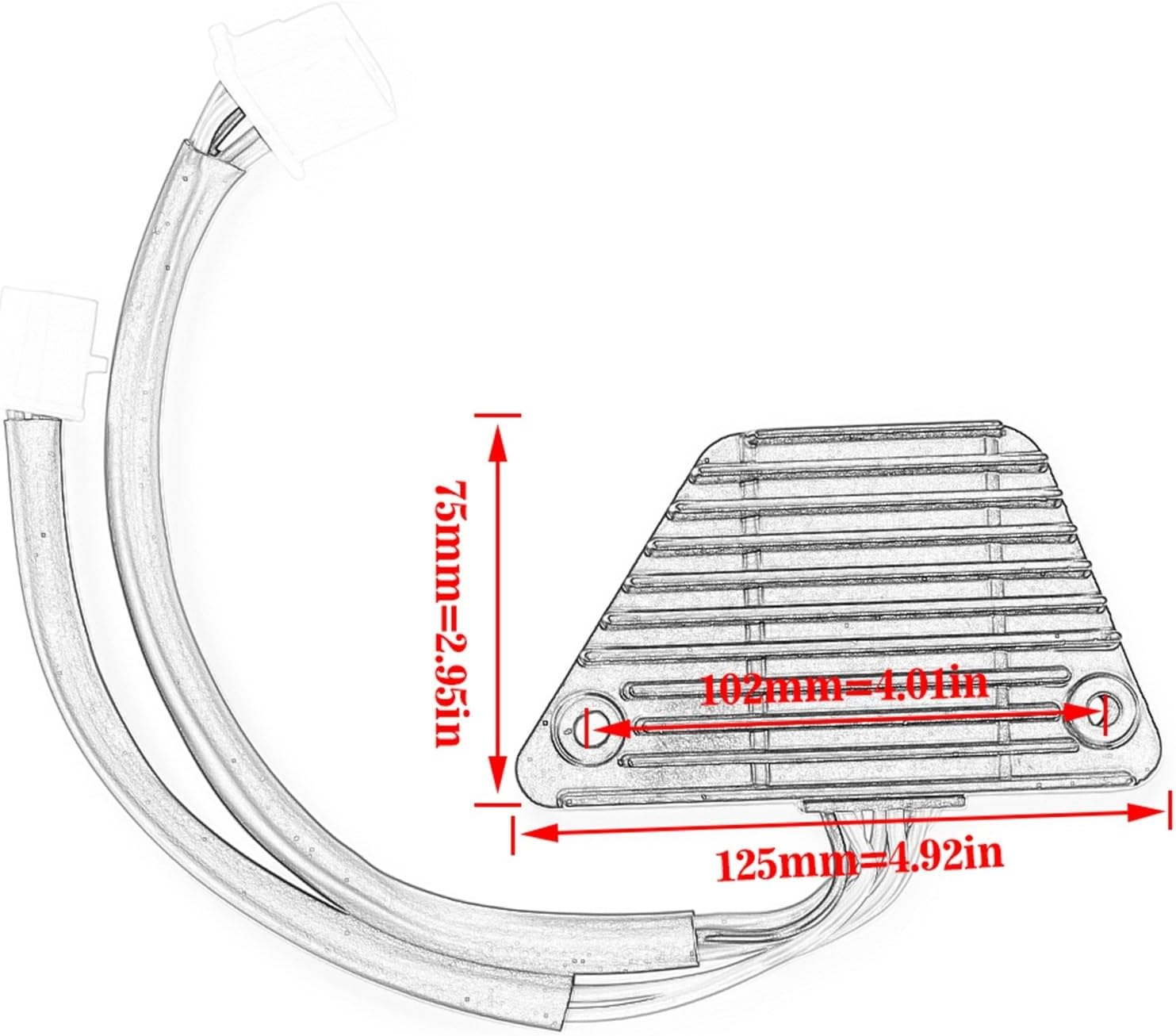 Rectifier Parts Voltage Regulator Rectifier for VT500C VT500F for Shadow 500 VT700 for Shadow 700 VT750C CBX400 NV400 31600-MF5-018 image number 1