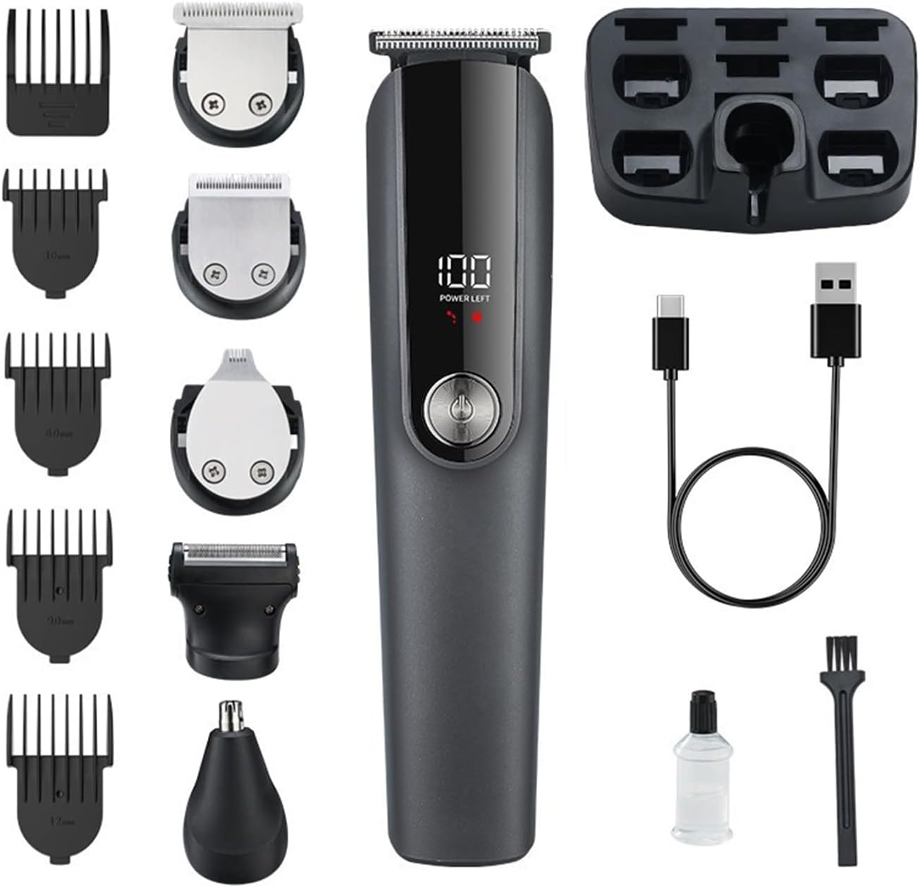Hopenest Beard Trimmer for Men Hair Clippers, 6 in 1 Professional Beard Trimmer Cordless Hair Clippers and Trimmers Set Waterproof image number 3