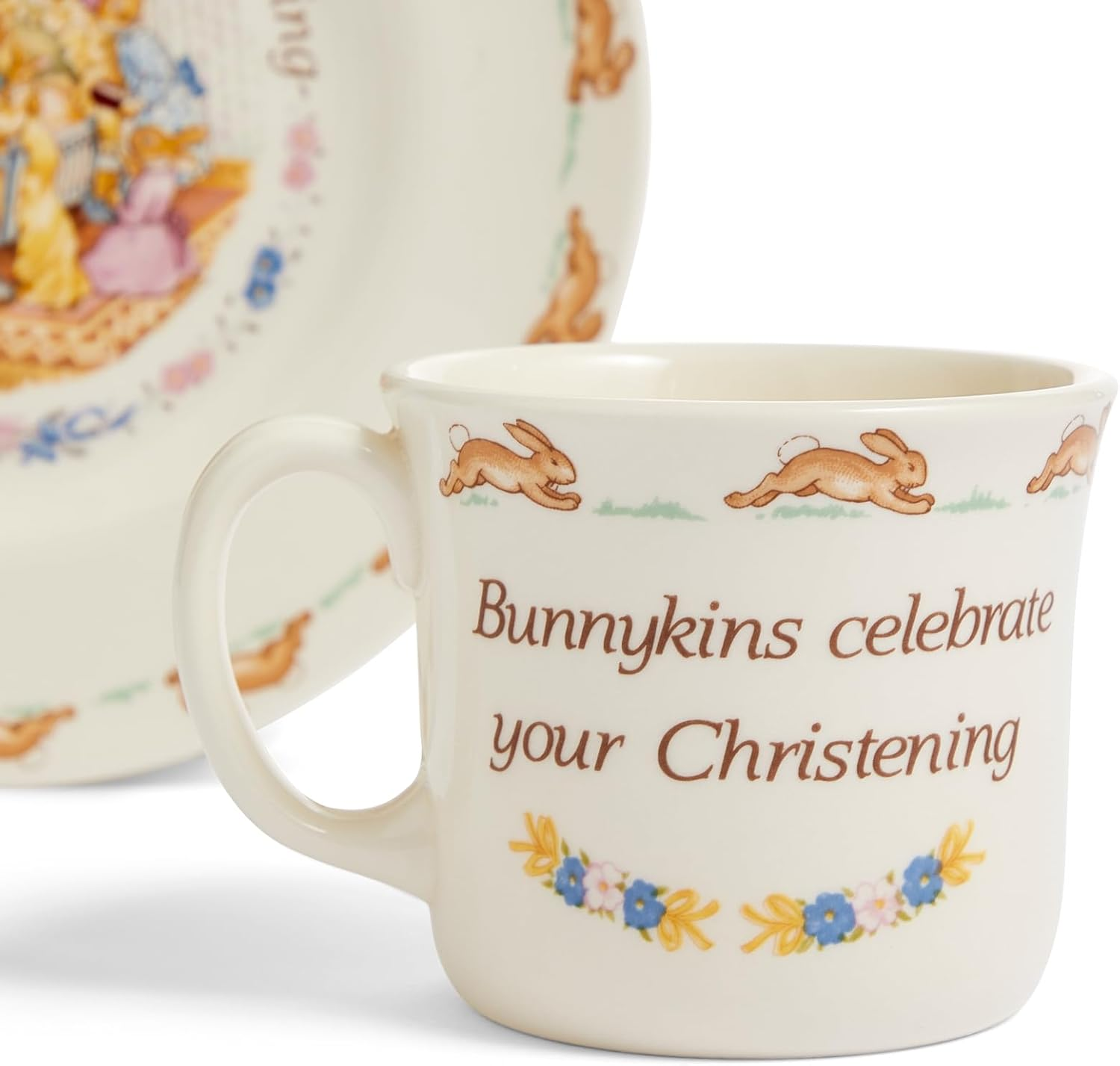 Royal Doulton Bunnykins Christening Plate and Mug Set (2-Pieces) image number 2