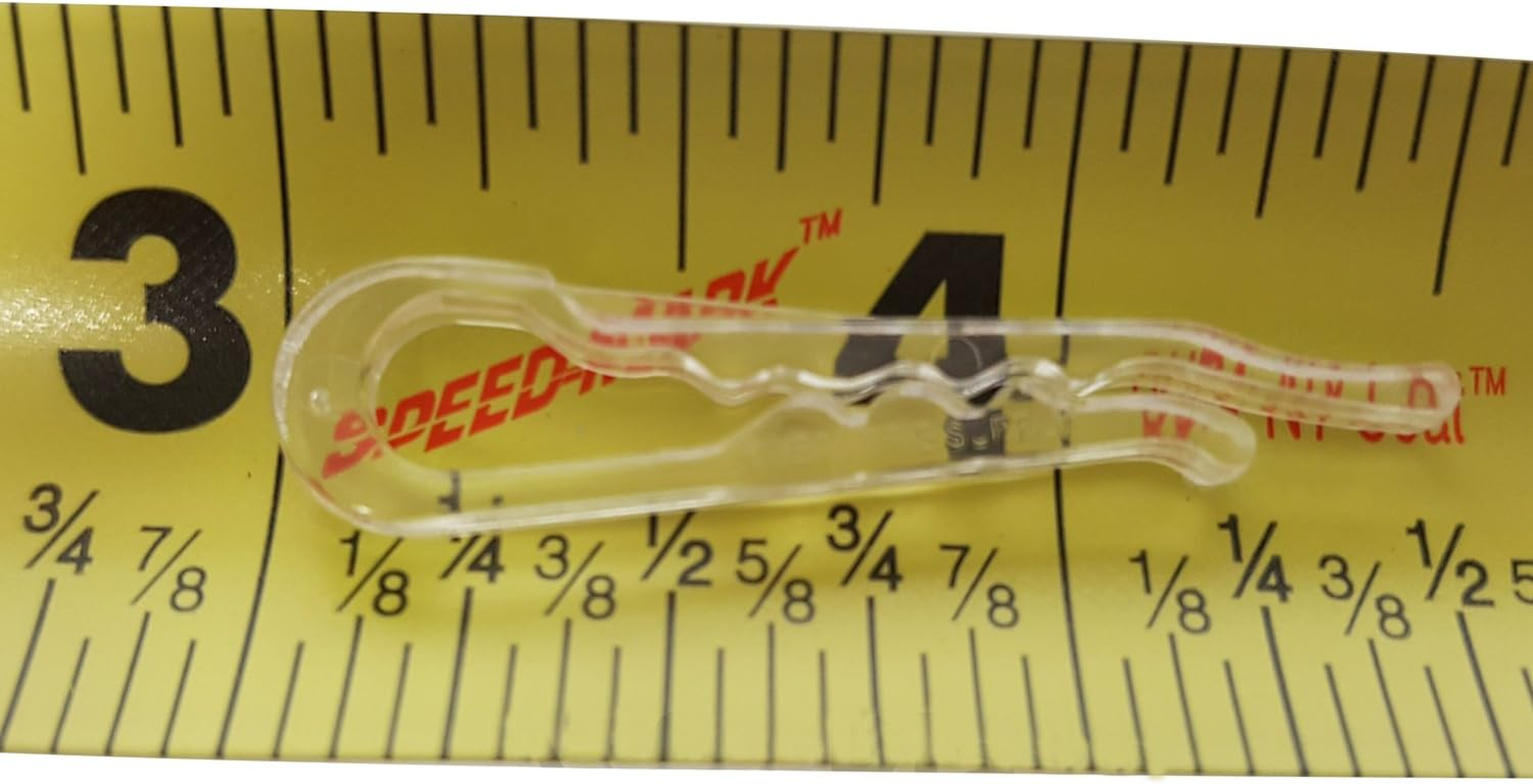 U Shape Clear Durable Plastic Alligator Clips for Shirts Folding Ties Socks and Pants Hold Garments in Place (500 Alligator Clips) image number 2