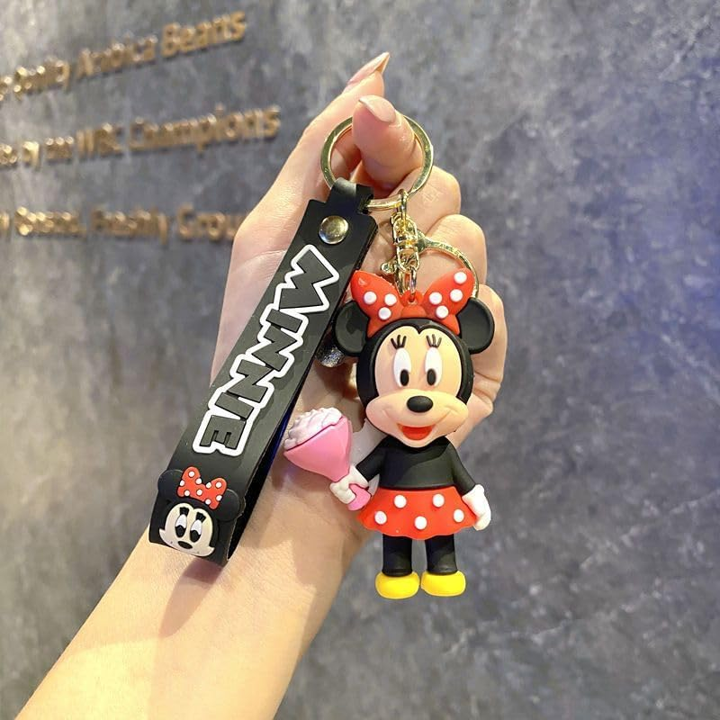 Mouse Keychains for Girls Boys, Cute Pendant Keychains Accessories, Kawaii Key Ring Purse Backpack, Key Wristlet Key Car