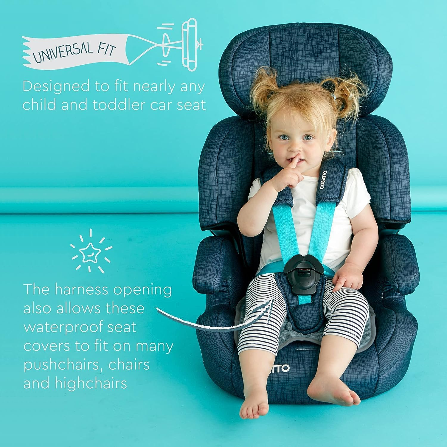 Koo-Di Oopsie Do Do Baby Car Seat Protector & Pushchair Liner | Wetec Waterproof & Absorbent Seat Pad for Toddler Potty Training & Child Mishaps&hellip; image number 6