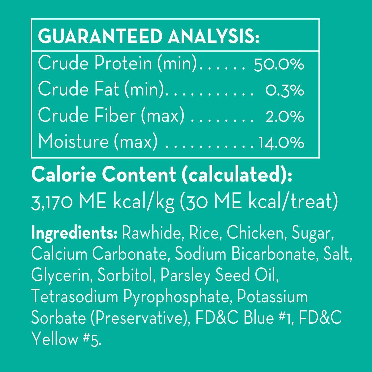 Dingo Dental Sticks for Tarter Control and Freshening Breath, Made with Real Chicken, Great Treats for Small, Medium, And, Large Dogs 20-Count