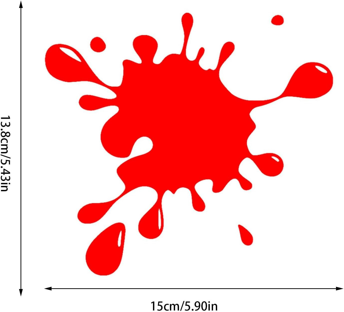 Paint Splatter Car Sticker | Funny Window Sticker - Reflective Car Window Sticker, Automotive Car Decals, Waterproof & Warning Decal for Trucks, Kitchen image number 6