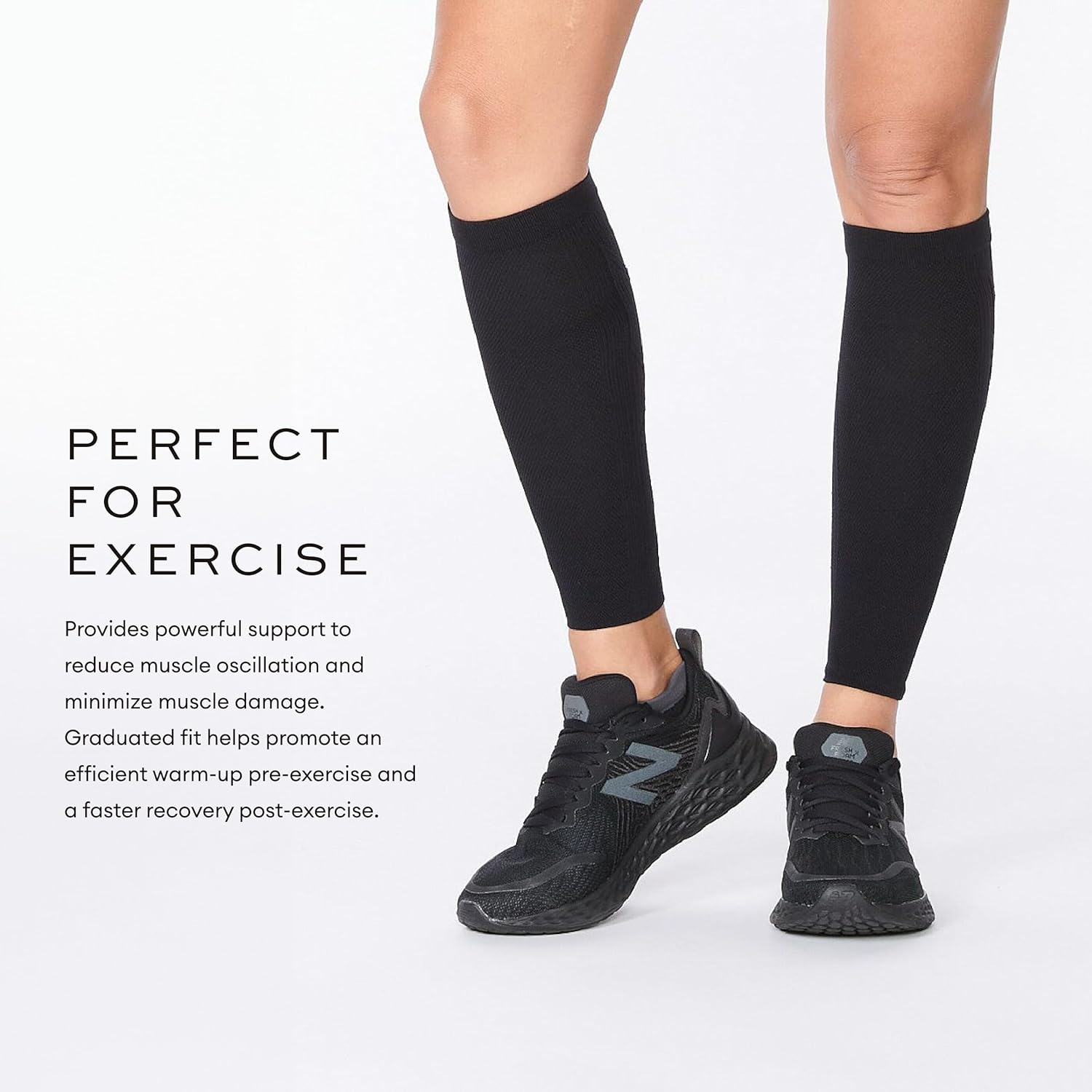 2XU Unisex X Compression Calf Guards - for Lower Leg Support & Recovery image number 4