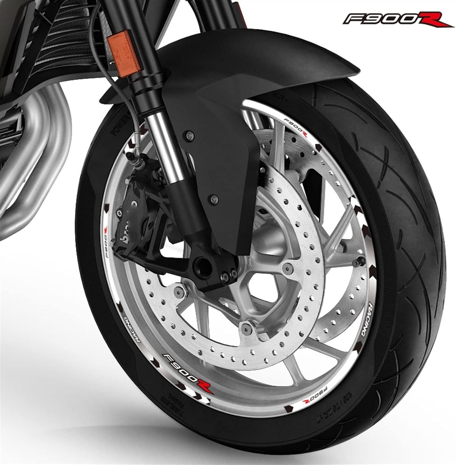 Stickers Motorcycle Rim Stickers Rim Edge Sticker Rim Edge Stripes Reflective Decals Logo Accessories for Yamaha (Color : 10Inchblue) image number 4